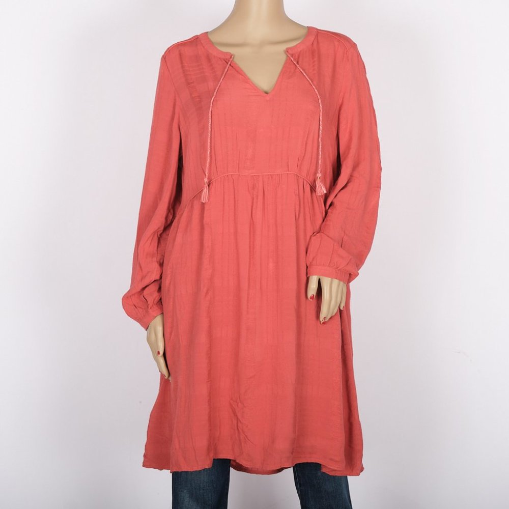 Old Navy Pink Long Sleeve Dress Medium